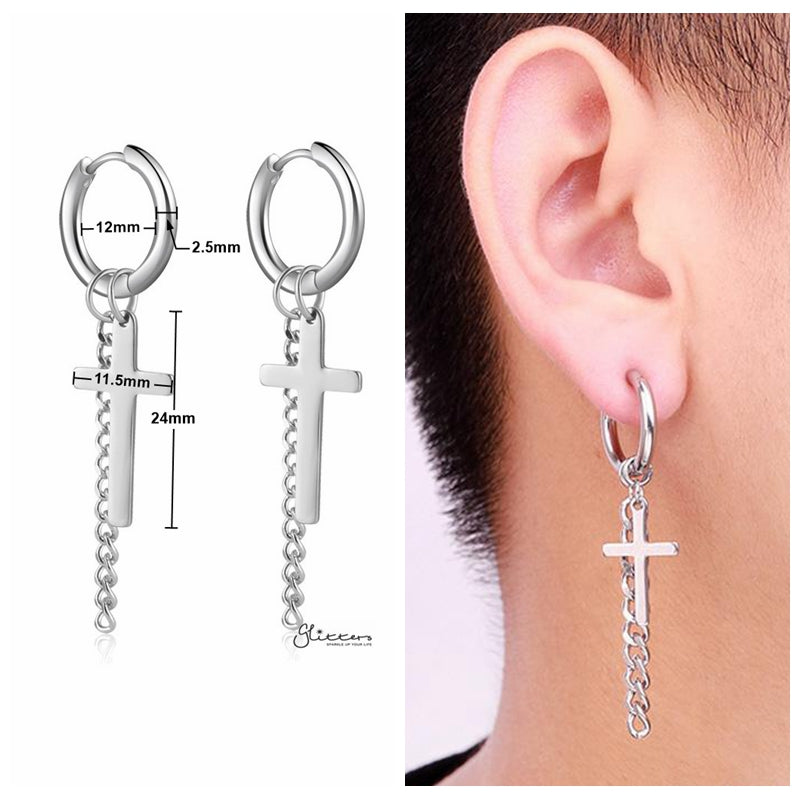 Fashionable and Popular 3pcs Men Minimalist Hoop Earrings Alloy for  Vacation and for a Stylish Look | SHEIN IN